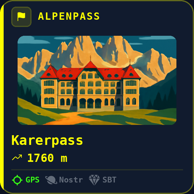 Karerpass — 1760m
