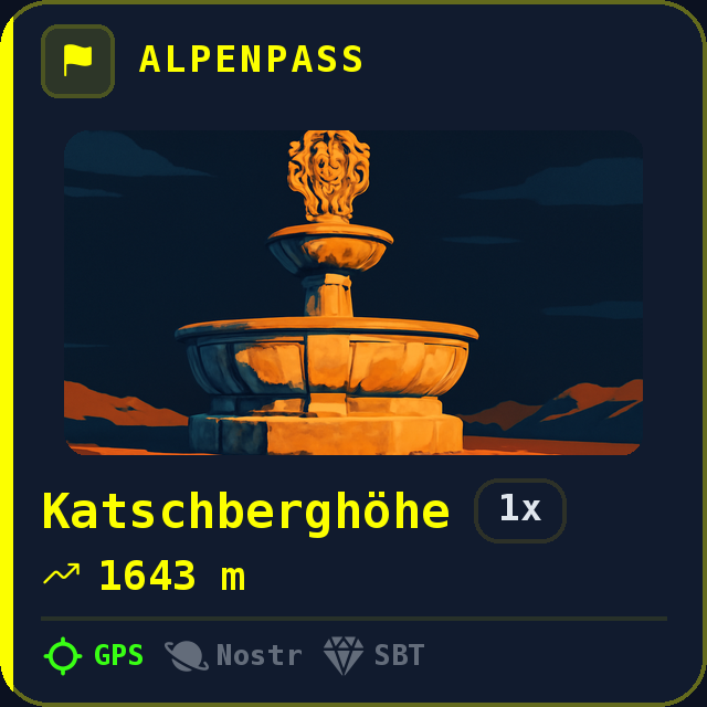 Katschberghöhe — 1643m