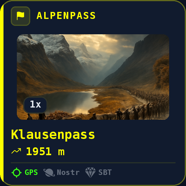 Klausenpass — 1951m