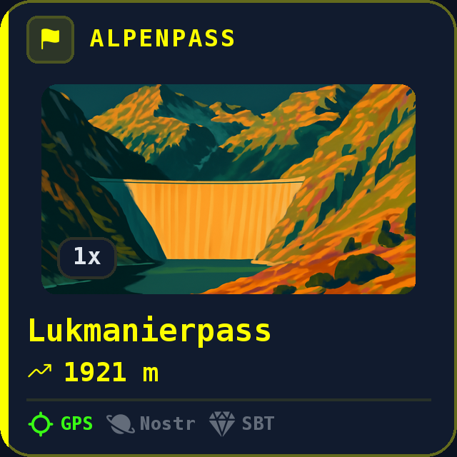 Lukmanierpass — 1921m