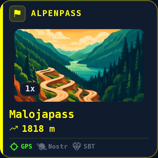 Malojapass — 1818m