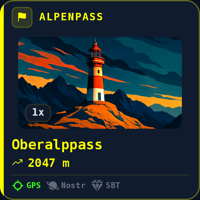 Oberalppass — 2047m
