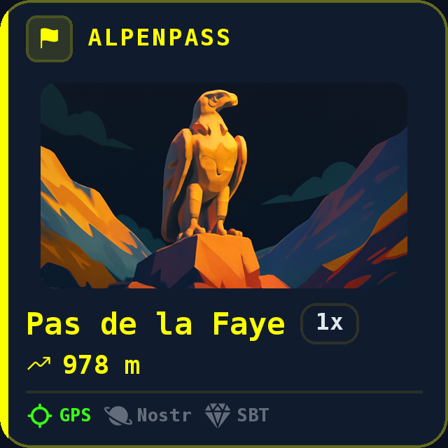 Pas de la Faye — 978m
