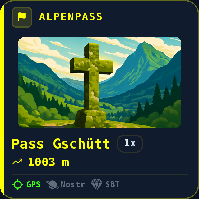 Pass Gschütt — 1003m