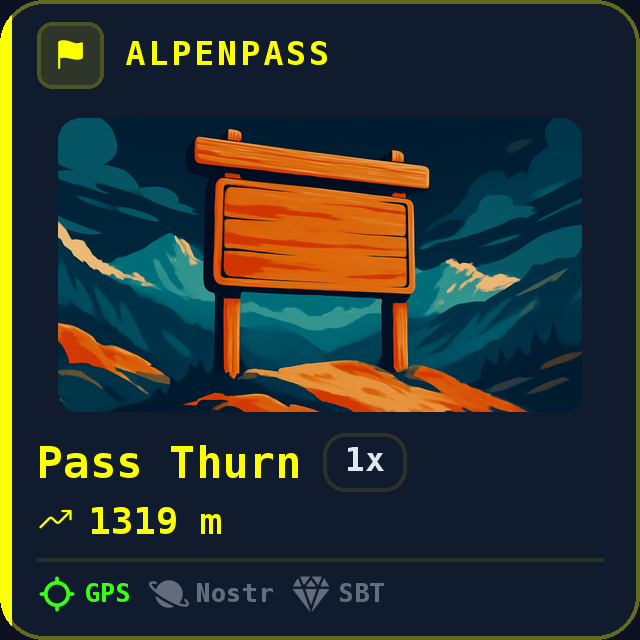 Pass Thurn — 1319m