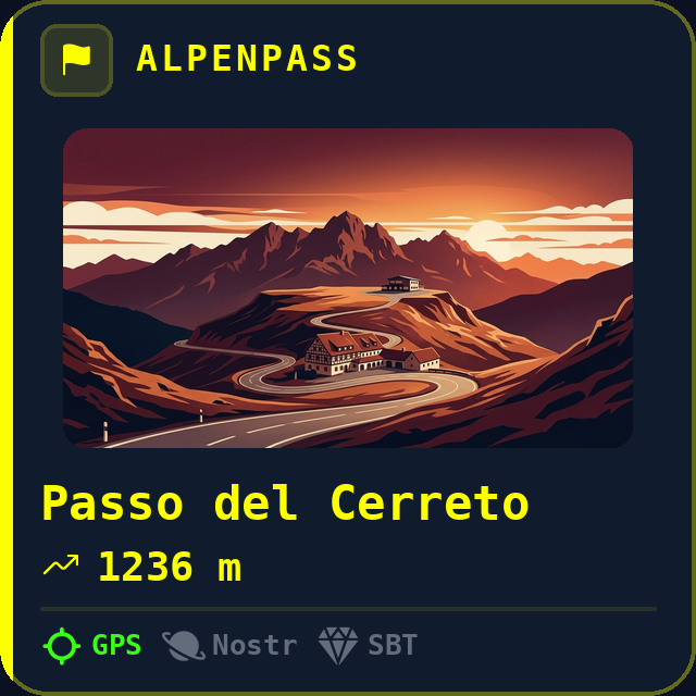 Passo del Cerreto — 1236m