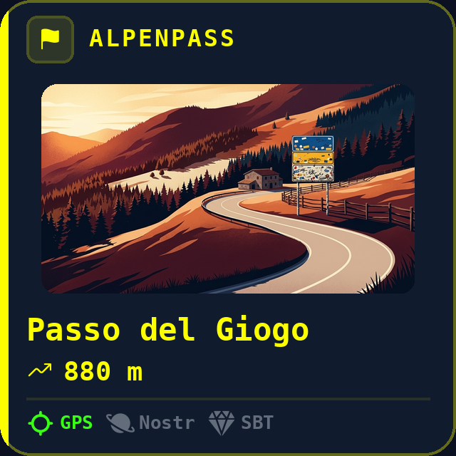 Passo del Giogo — 880m