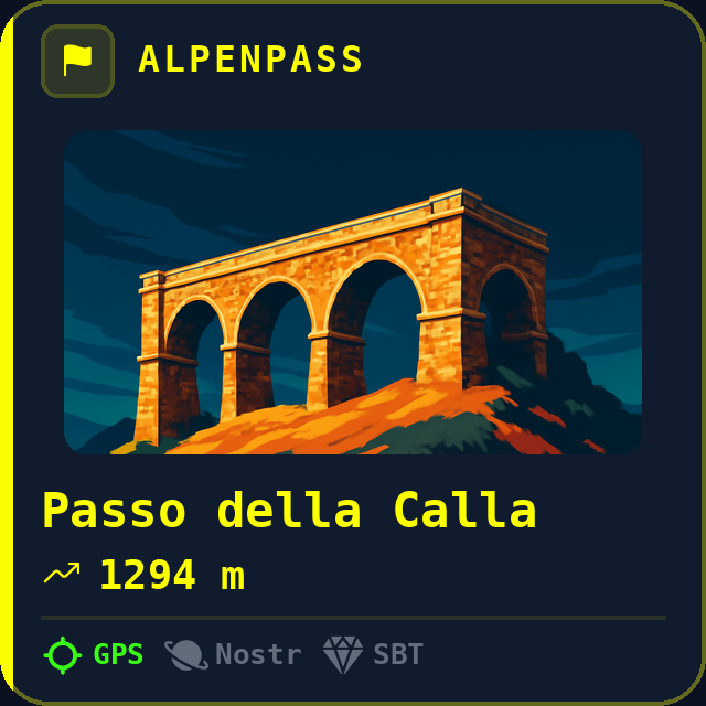 Passo della Calla — 1294m