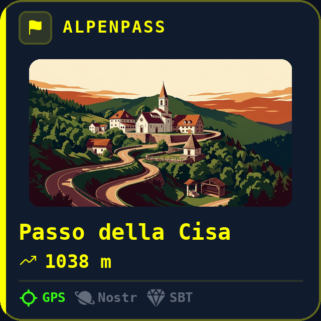 Passo della Cisa — 1038m
