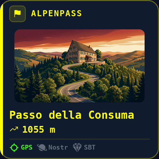 Passo della Consuma — 1055m