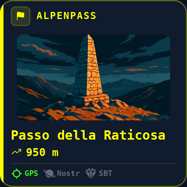 Passo della Raticosa — 950m