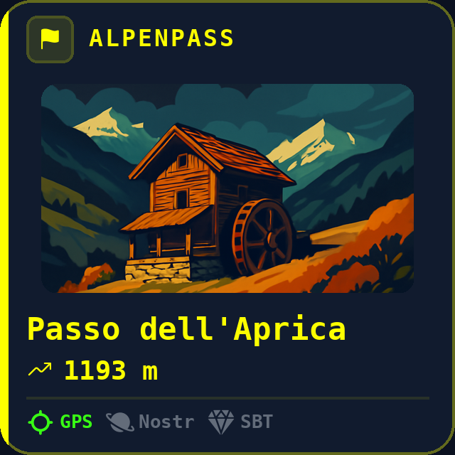 Passo dell'Aprica — 1193m