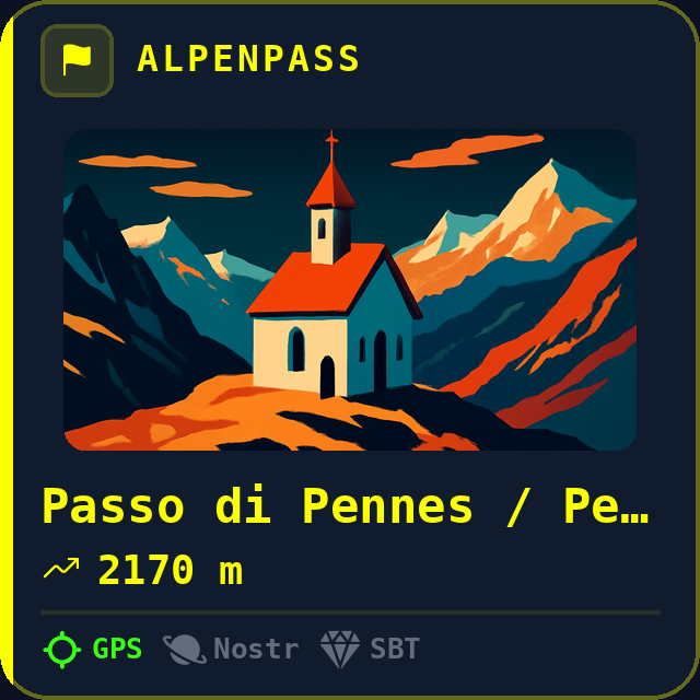 Passo di Pennes / Penser Joch — 2170m