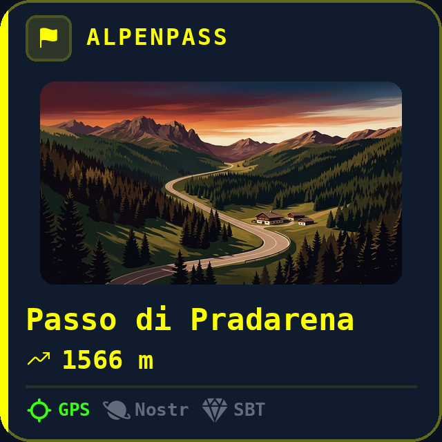 Passo di Pradarena — 1566m