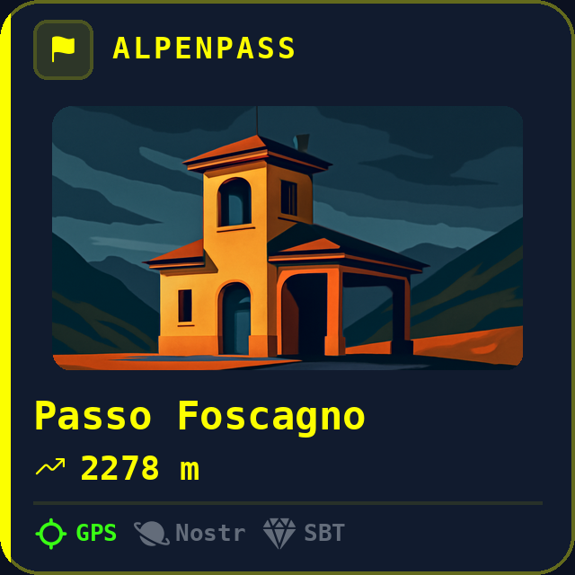 Passo Foscagno — 2278m