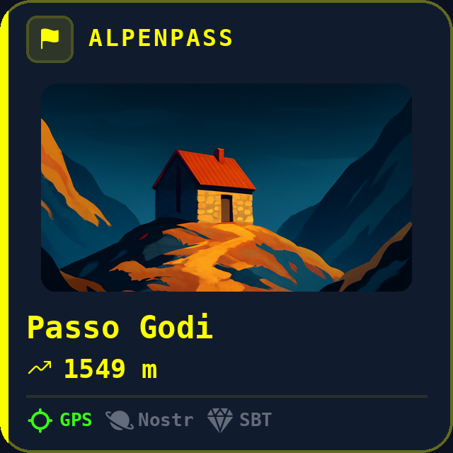 Passo Godi — 1549m