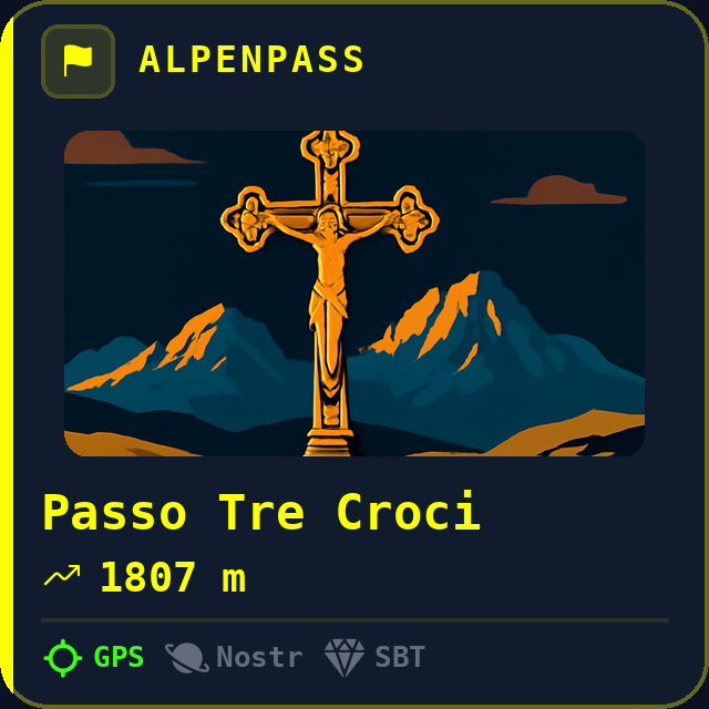 Passo Tre Croci — 1807m