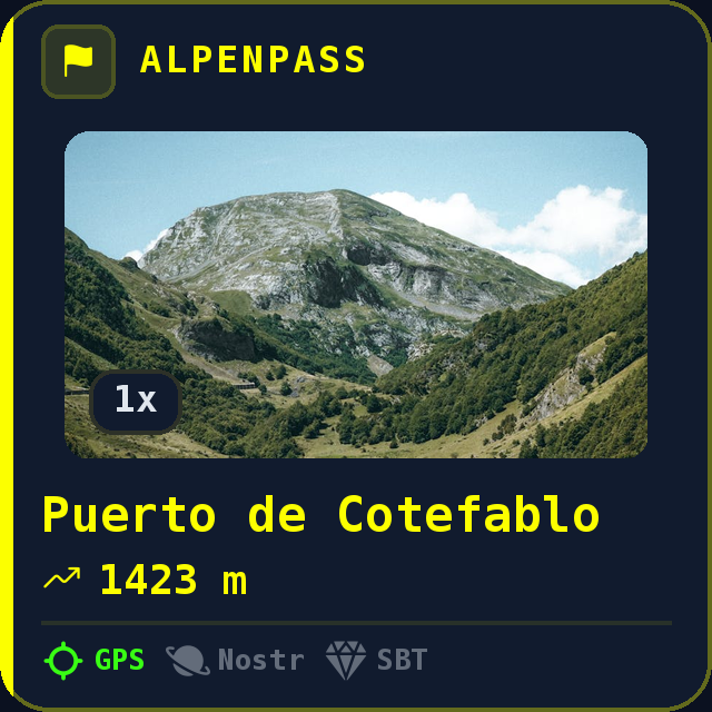 Puerto de Cotefablo — 1423m