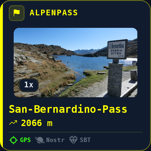 San-Bernardino-Pass — 2066m