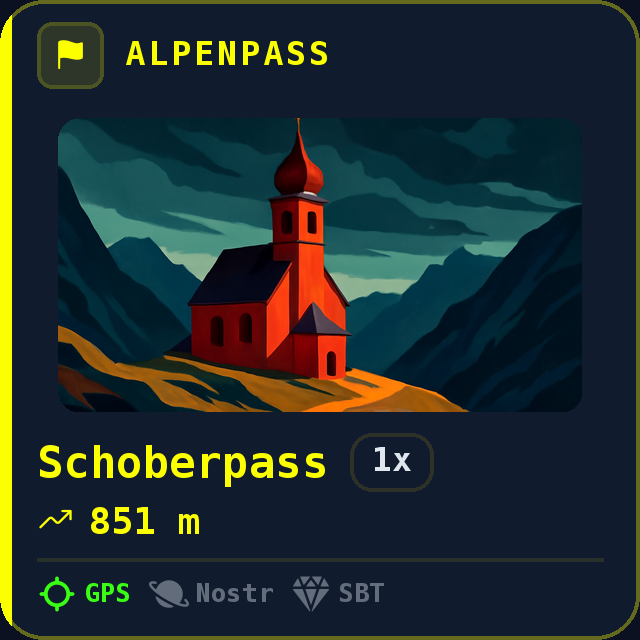 Schoberpass — 851m