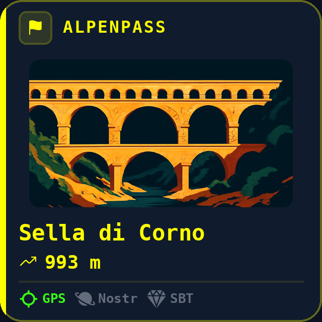 Sella di Corno — 993m