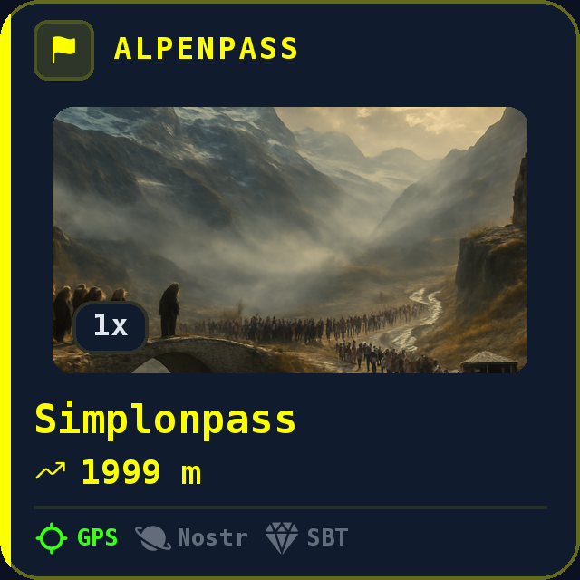 Simplonpass — 1999m