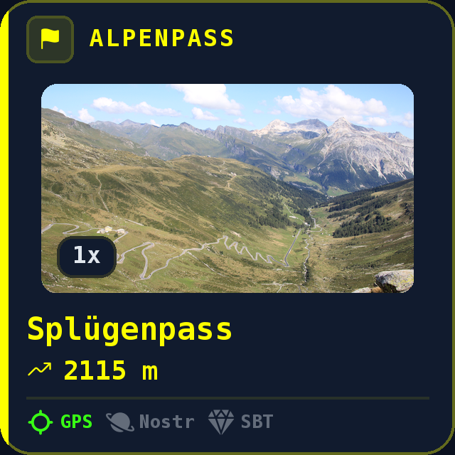 Splügenpass — 2115m