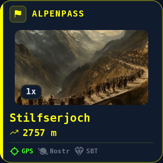 Stilfserjoch — 2757m