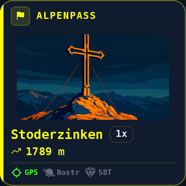 Stoderzinken — 1789m
