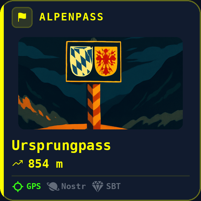 Ursprungpass — 854m