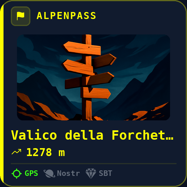 Valico della Forchetta — 1278m