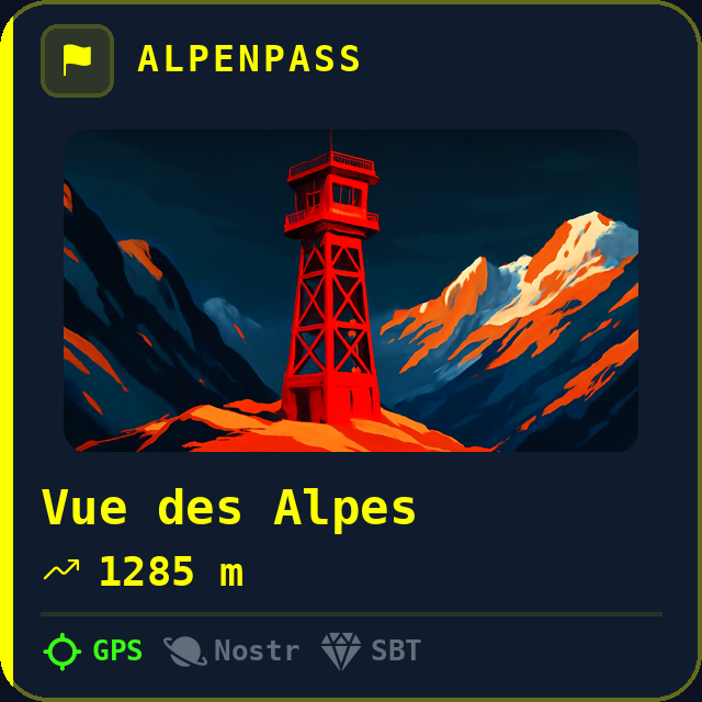 Vue des Alpes — 1285m