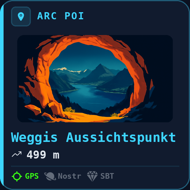 Weggis Aussichtspunkt — 499m