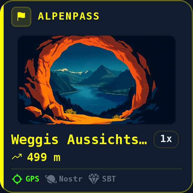 Weggis Aussichtspunkt — 499m