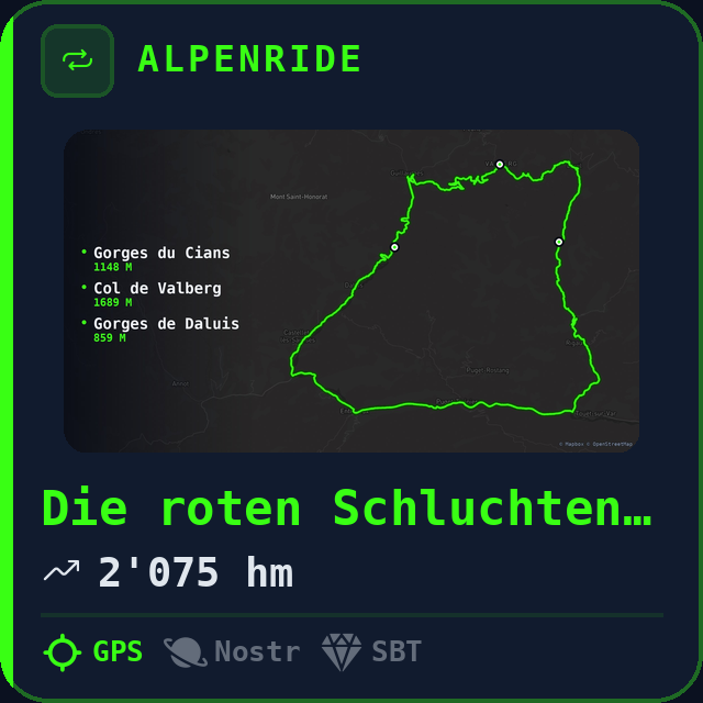 Die roten Schluchten der Provence